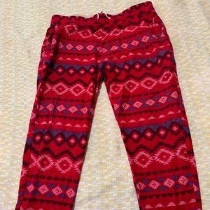 TRIBAL THEMED RED HOLLISTER JOGGERS